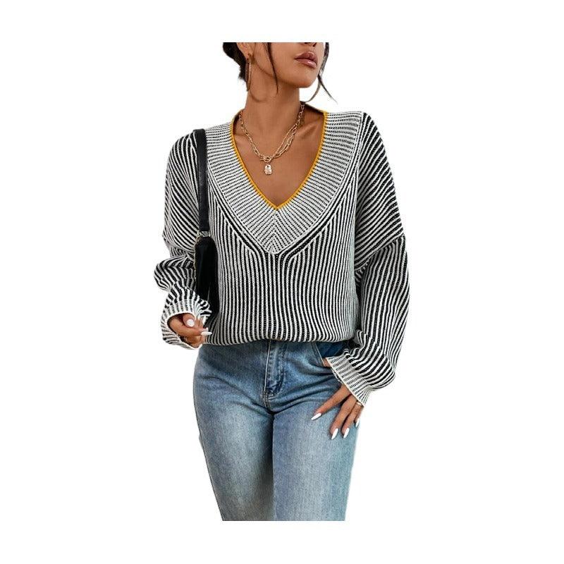 Striped Contrasting Sweater