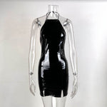 Big Backless Waist Bag Hip Slit Dress