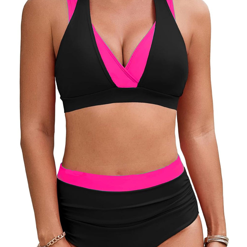 Halter High-waistedi Two-piece Swimsuit