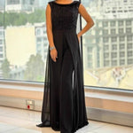 Sleeveless Sequined Long Party Midi Dress