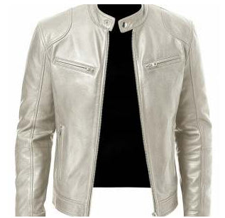 Men's Zip-up PU Leather Jacket