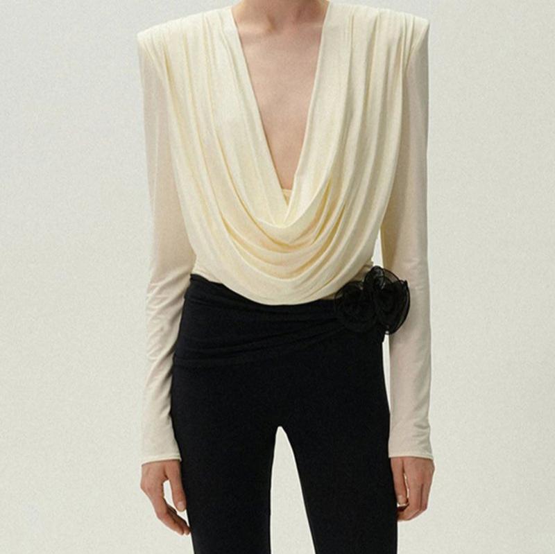 Long Sleeve Temperament Style Top