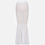 Mesh See-through Maxi Skirt