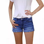 Edgy Summer Style: Ripped Denim Shorts for a Daring Look
