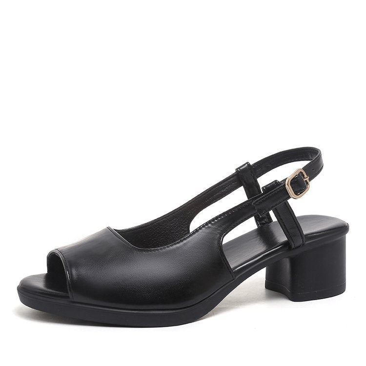 Fish Mouth Open-Toe Sandals - runwayfashionista.com