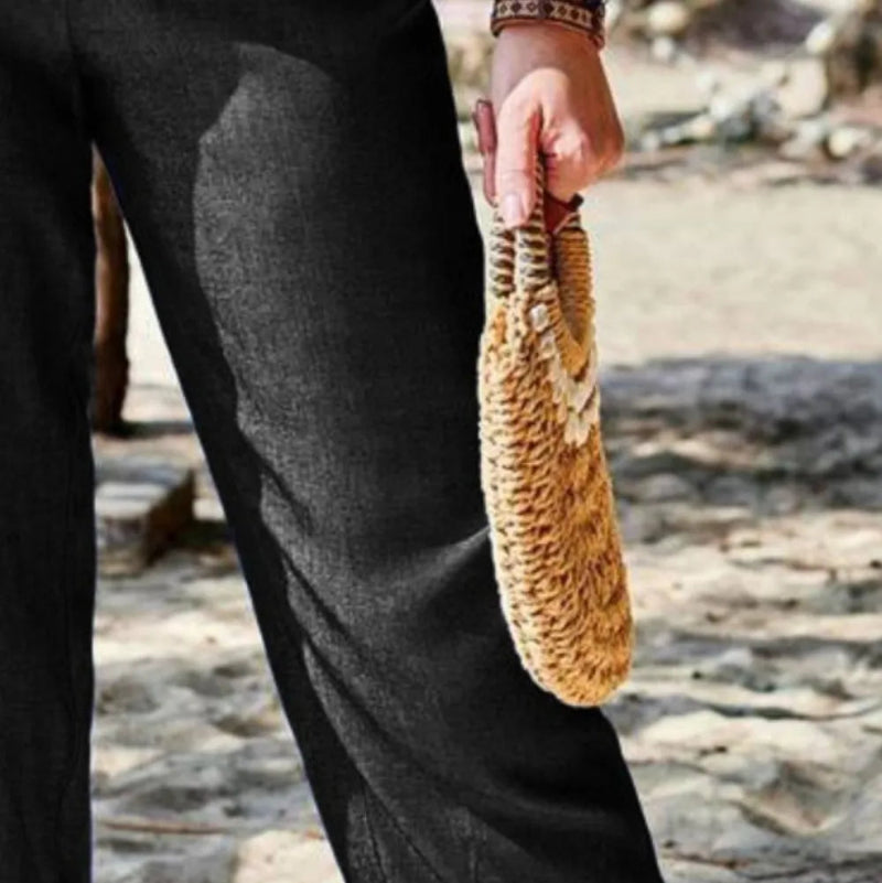 Loose and Fashionable Casual Pocket Pants - runwayfashionista.com