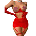 Hollow Splicing Underwear Set