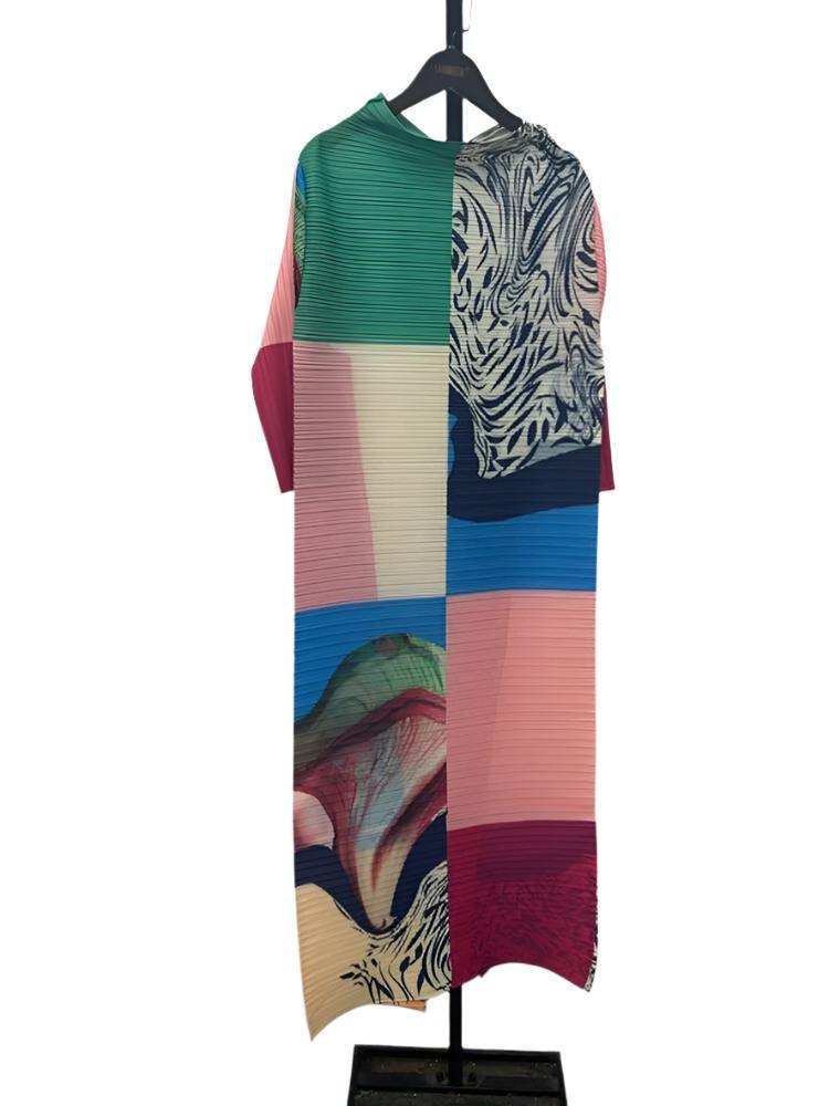 Maxi Pleated Dress - runwayfashionista.com