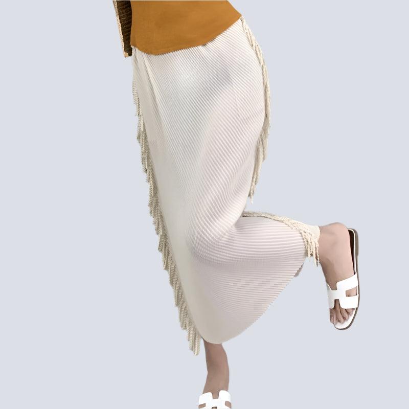 Tassel Knitted Half length Skirt