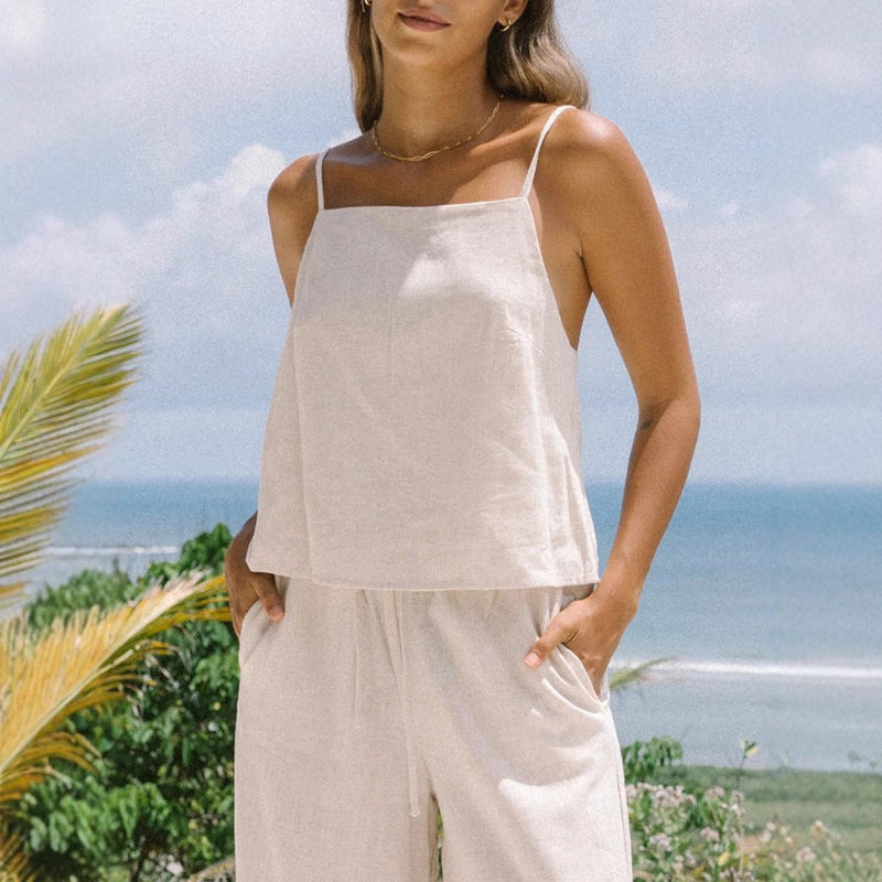 Sculptural Summer Chic | The High-End One-Shoulder Linen Reveal - white