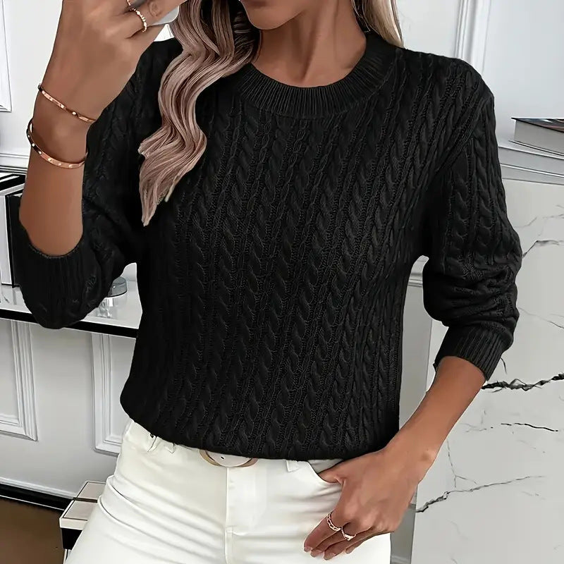 wist Round Neck Pullover Sweater