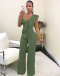 V Neck Nightclub Two Piece Suit - runwayfashionista.com