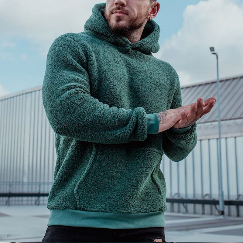 Long-sleeved Pullover Hoodie - green