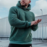 Long-sleeved Pullover Hoodie - green