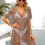 Gradient Hollow Knitted Sunscreen Cover Up