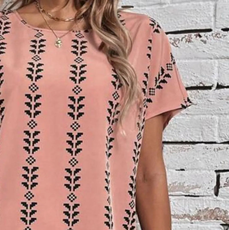 Round Neck Loose Dress - runwayfashionista.com
