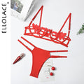 Lace Underwear Bra and Panty Set - runwayfashionista.com