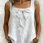 Square-Neck Tank Top - white
