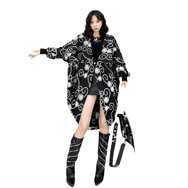 Bat Sleeve Mid Length Cardigan