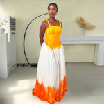 This strapless beach dress offers effortless style with a loose fit, perfect for making a bold statement by the shore.