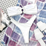 Ring Cutout Tube Top Bikini