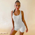 Slim Fit Backless Jumpsuit