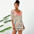 Hollowed Out Sun Protection Cover Up, - runwayfashionista.com