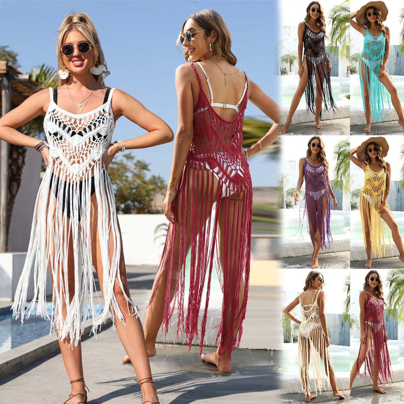 Tassel Hem Beach Cover-Up