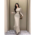 Vintage Long Sleeve Knit Dress