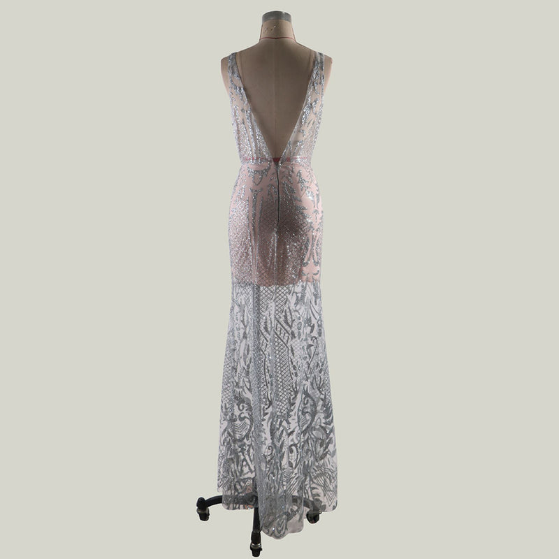 Long Evening Cocktail Maxi Dress - runwayfashionista.com