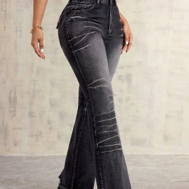 High Waist Bootcut Jeans