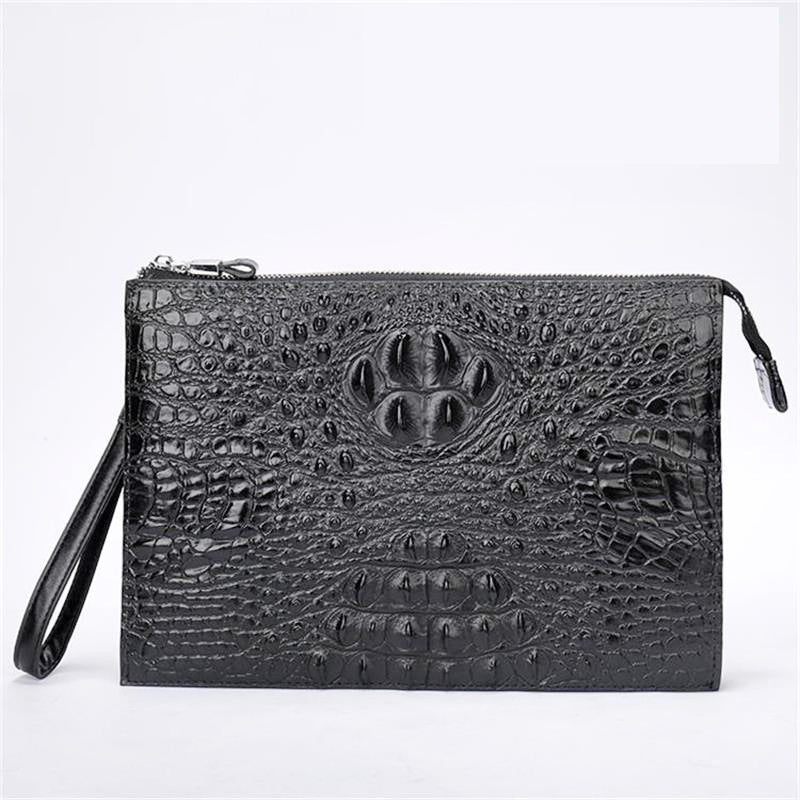 A4 Men's Genuine Leather Underarm Bag