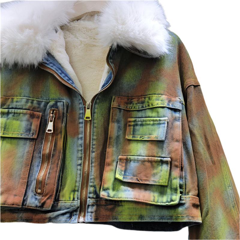 Fleecy Shorty Denim Jacket