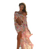 Sexy Floral Tie-Strap Beach Dress Set