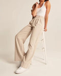 High waisted wide leg pants - runwayfashionista.com