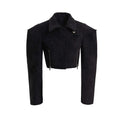 Wide Shoulder Short Coat