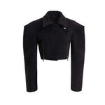 Wide Shoulder Short Coat