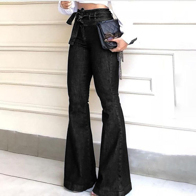 Vintage Ladies Bell Bottom Jeans - runwayfashionista.com