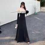 Asymmetric Knitted Midi Statement Dress