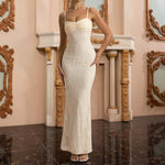 Cinching Lace Camisole Midi Dress