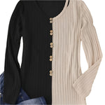 Round Neck Long Sleeve T-Shirt - runwayfashionisa.com