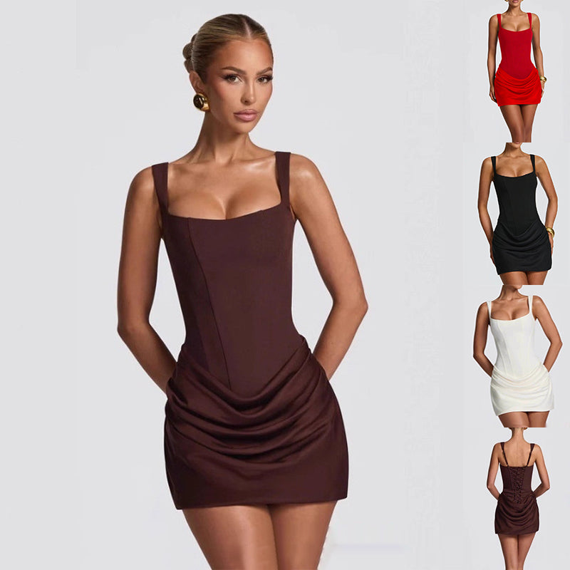 Graceful Sleeveless Mini Dresses