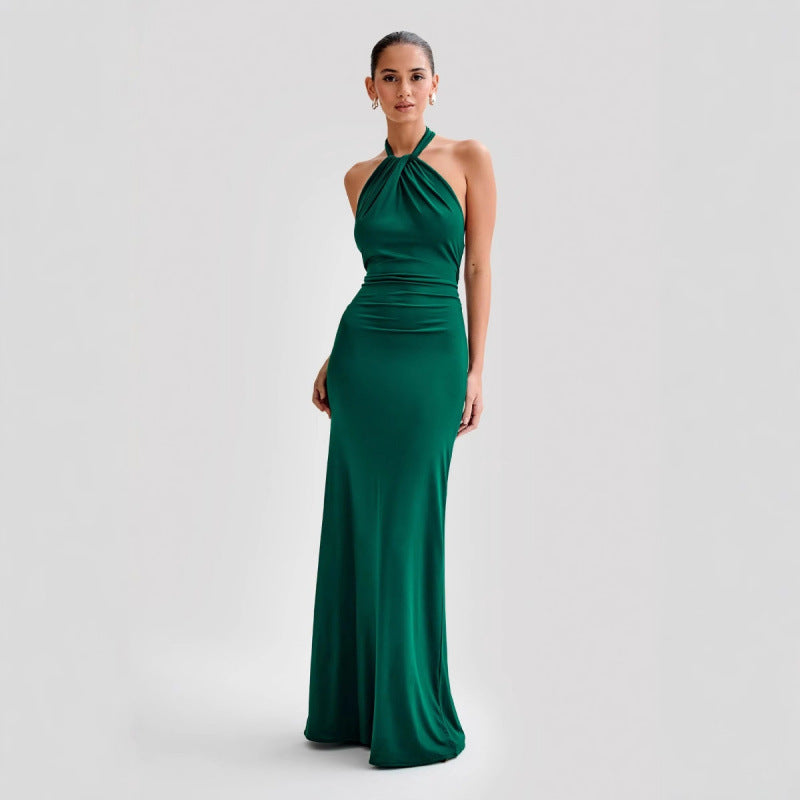 Bodycon Halter Backless Maxi Dresses