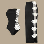 Hollow One Piece Swimsuit Set
