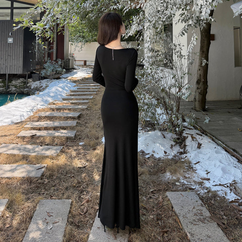 The Deep V Midi: Daring Pleats, Bold Style