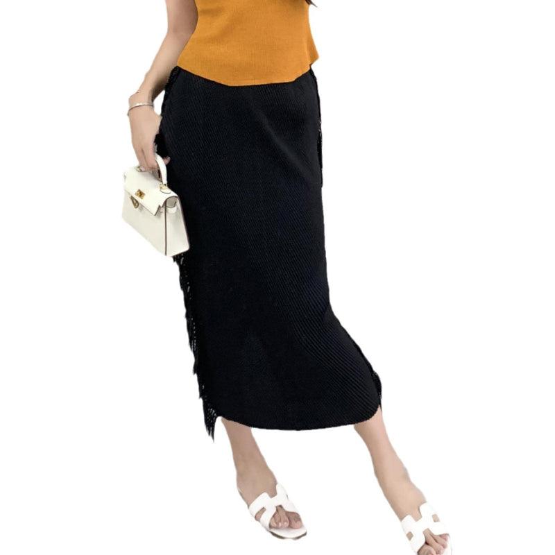 Tassel Knitted Half length Skirt