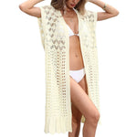 Long Crochet Bikini Cover-Up