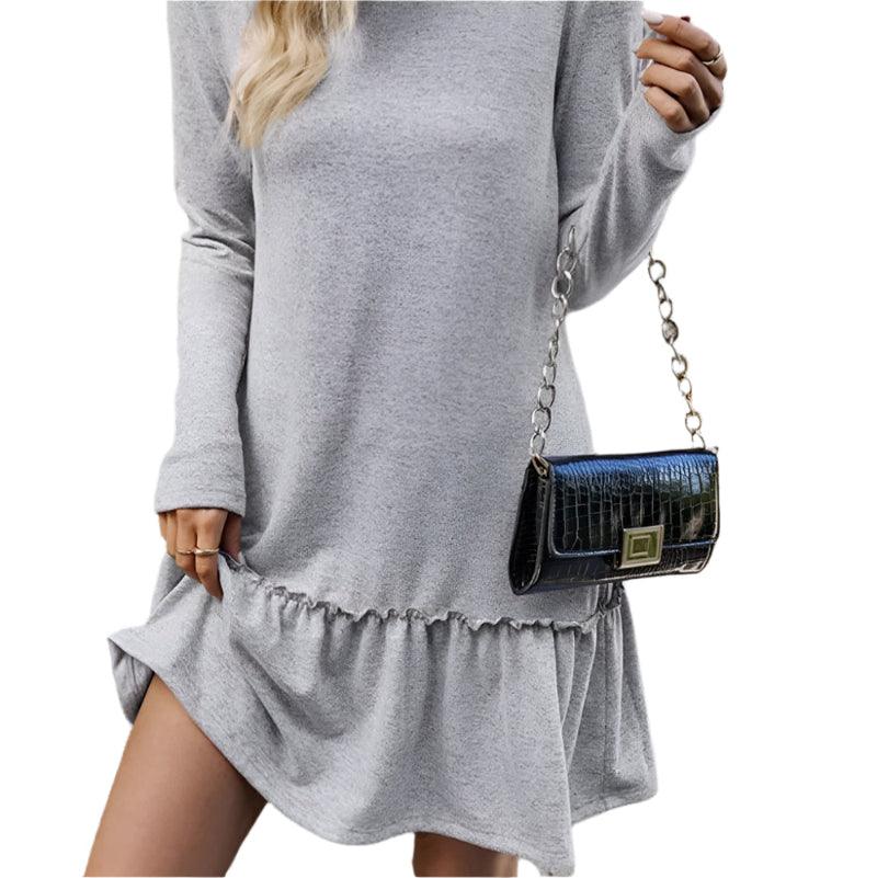 Turtleneck long sleeve dress -runwayfashionista.com
