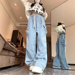 Loose Wide-Leg Denim Trousers