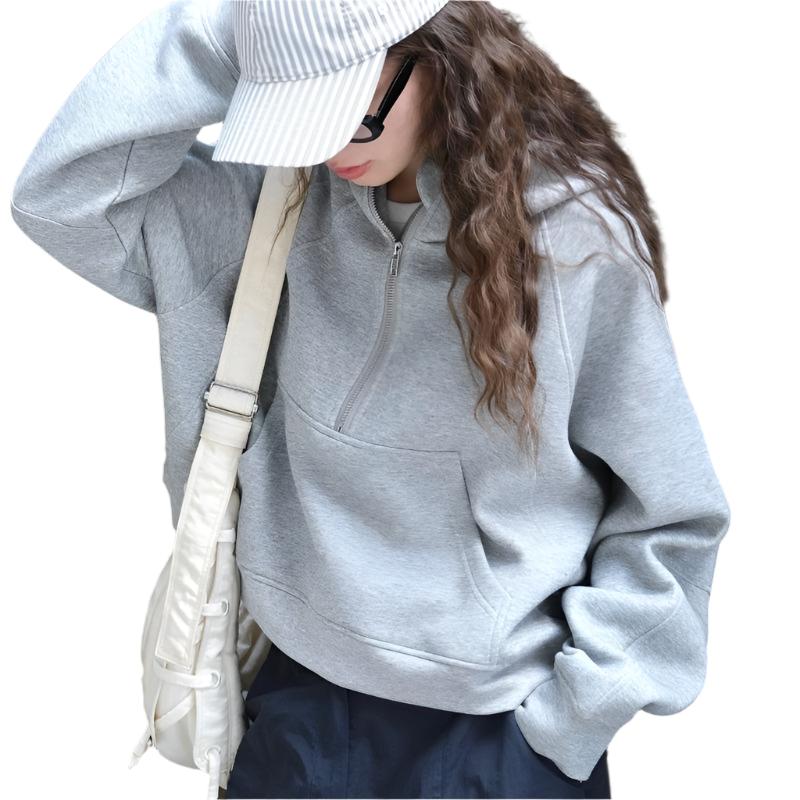 Half Layered Hooded Sweatshirt